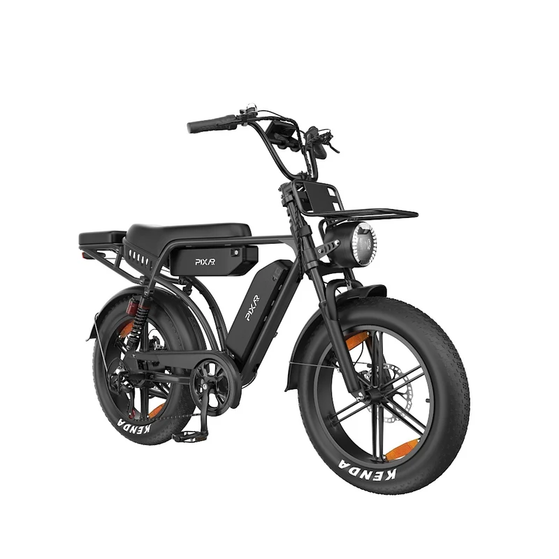 PIXAR M9 20" Fat Tire Vélo électrique rétro 250W Moteur 48V 35Ah Batterie
