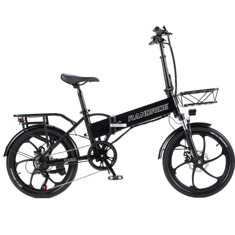 RANDRIDE YA20 20" Vélo électrique pliant 500W Moteur 48V 12,8Ah Batterie